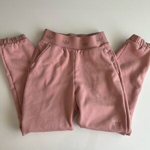 Adidas originals sweatpants, dusty pink, small